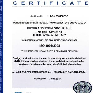 CERTIFICATE ISO 9001 Ing